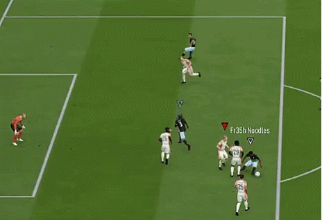 a soccer game is being played with the words what a save on the top
