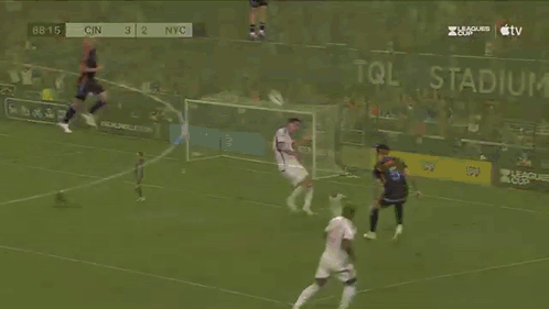 A Soccer Game Is Being Shown On Tcl Tv GIF