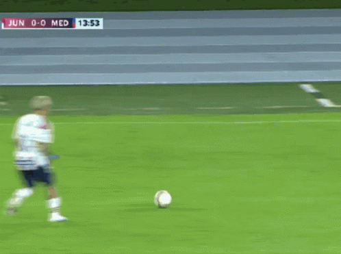 a soccer game is underway and the score is 0-0 med