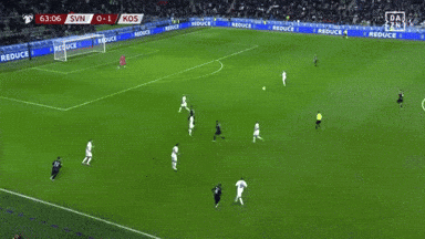 A Soccer Game Is Underway With Ads For Reuse GIF