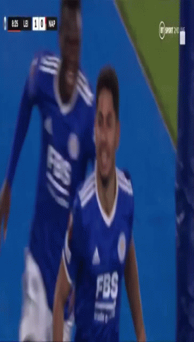 A Soccer Player In A Blue Jersey With The Number 22 On The Front GIF