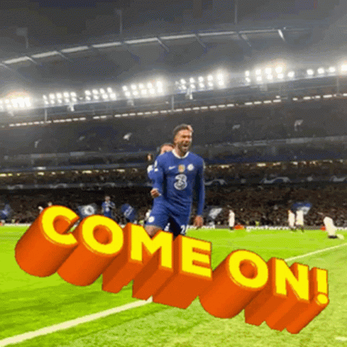 A Soccer Player In A Blue Jersey With The Number 3 On It GIF