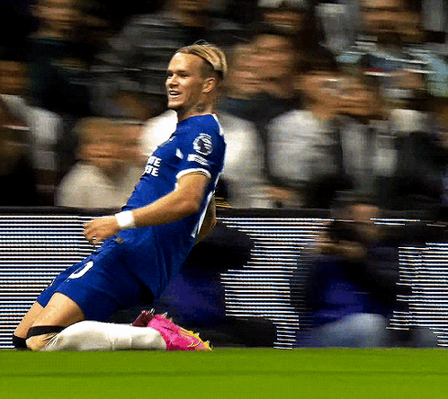 A Soccer Player In A Blue Uniform With The Number 3 On The Back GIF