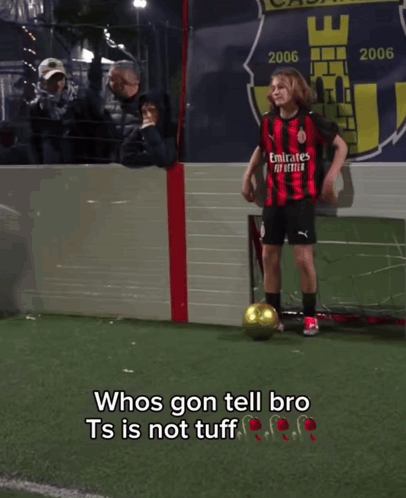 A Soccer Player In A Red And Black Emirates Fly Better Jersey GIF