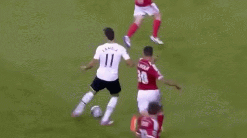 A Soccer Player In A Red Jersey With The Number 16 On It GIF