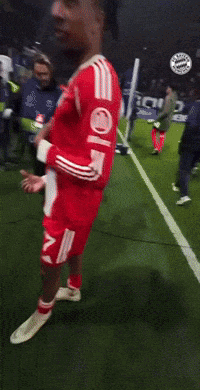 A Soccer Player In A Red Jersey With The Number 17 On It GIF