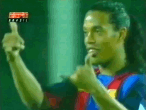 A Soccer Player Is Giving A Thumbs Up While Wearing A Shirt That Says Espn Brasil GIF