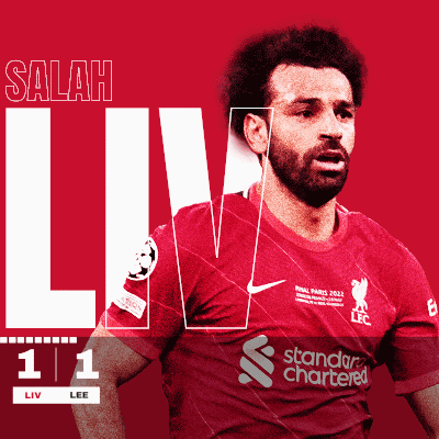 A Soccer Player Named Salah Is Wearing A Red Jersey GIF
