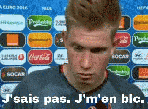 A Soccer Player Says J ' Sais Pas J ' M ' En Blc GIF
