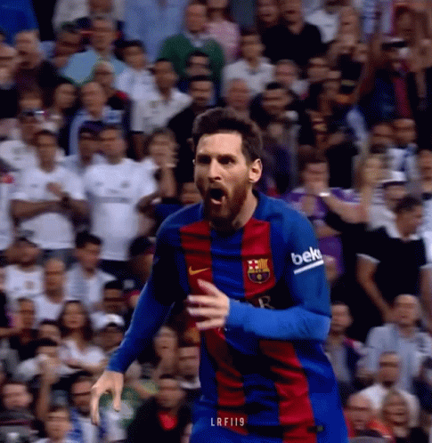 A Soccer Player Wearing A Beko Jersey Is Celebrating A Goal GIF