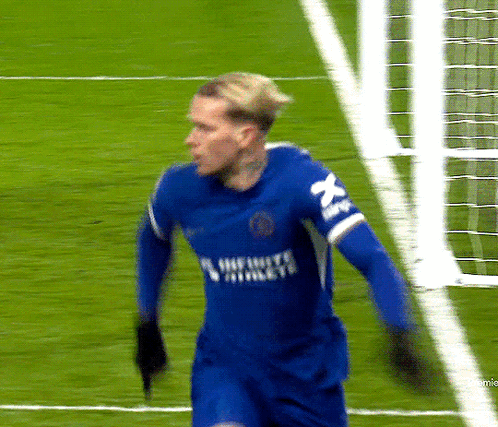 A Soccer Player Wearing A Blue Shirt That Says Infinite Athletes On It GIF
