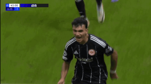 A Soccer Player Wearing A Jersey That Says Fingie GIF