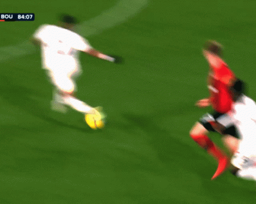 A Soccer Player Wearing A Number 2 Jersey Runs On The Field GIF