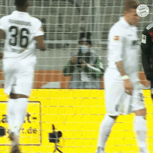 A Soccer Player Wearing A Number 36 Jersey Stands On The Field GIF