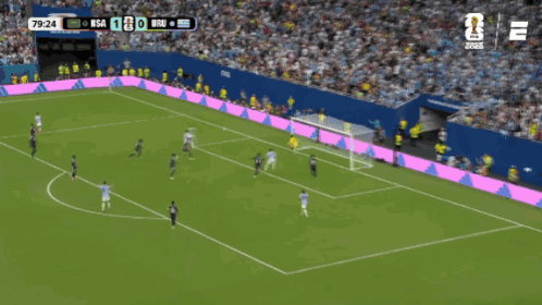 A Soccer Player Wearing A Number 70 Jersey Is Running On The Field GIF