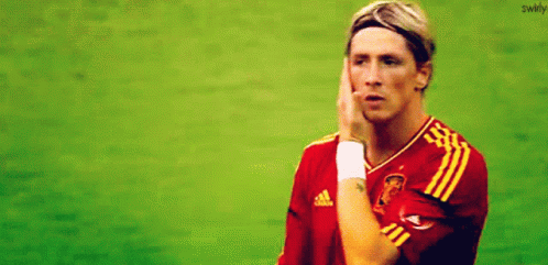 A Soccer Player Wearing A Red Adidas Jersey GIF