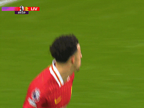 A Soccer Player Wearing A Red Jersey That Says Stanford Chase GIF