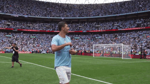 A Soccer Player Wearing A Shirt That Says Emirates Airlines GIF