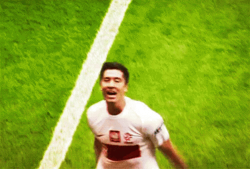A Soccer Player Wearing A Shirt That Says Polska GIF