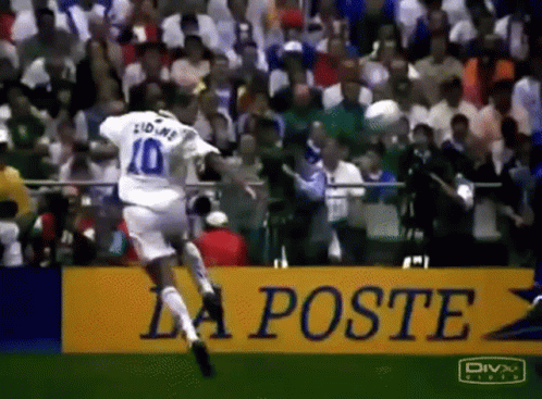 A Soccer Player Wearing A White Jersey With The Number 10 On The Back GIF