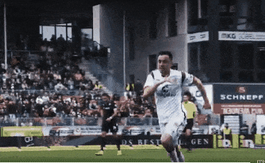 A Soccer Player Wearing A White Shirt With The Number 6 On It GIF