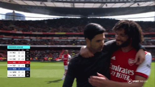 A Soccer Player Wearing An Emirates Fly Better Jersey GIF