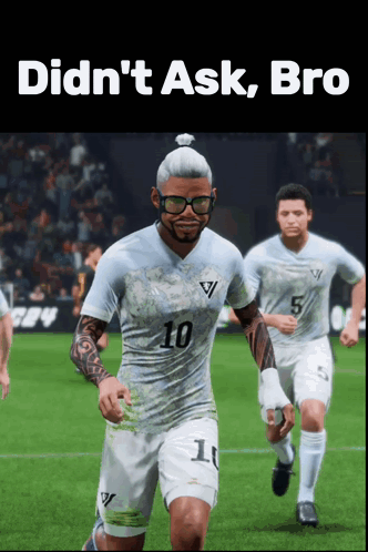 Soccer Player With Glasses Number 10 GIF