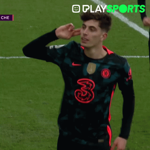 A Soccer Player Wears A Jersey With The Number 3 On It GIF