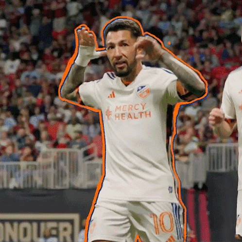 A Soccer Player With Mercy Health Written On His Jersey GIF