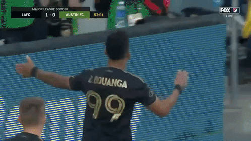 A Soccer Player With The Name Bouanga On His Back GIF