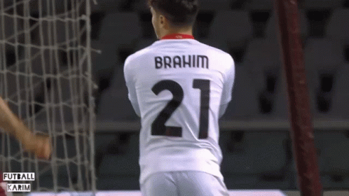 A Soccer Player With The Name Brahim On His Back GIF
