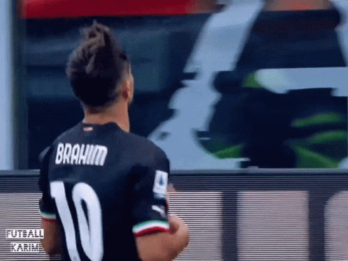 A Soccer Player With The Name Brahim On His Jersey GIF