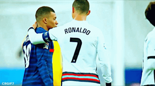 A Soccer Player With The Name Ronaldo On His Shirt GIF