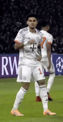 A Soccer Player With The Number 1 On His Jersey Is Dancing On The Field GIF