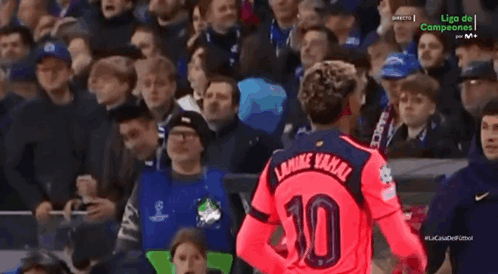 A Soccer Player With The Number 10 On His Back GIF