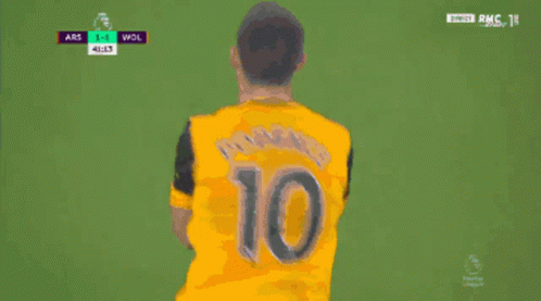 a soccer player with the number 10 on the back of his shirt