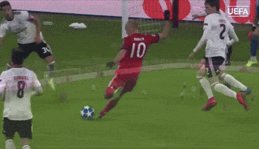 a soccer player with the number 10 on their jersey