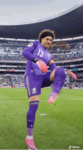A Soccer Player With The Number 13 On His Shirt GIF