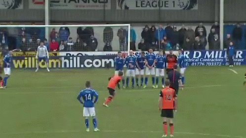 A Soccer Player With The Number 14 On His Back GIF