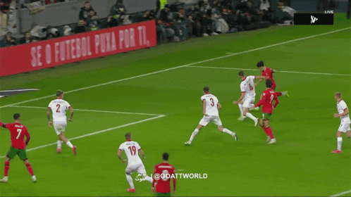 A Soccer Player With The Number 19 On His Jersey GIF