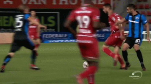 A Soccer Player With The Number 19 On His Shirt GIF