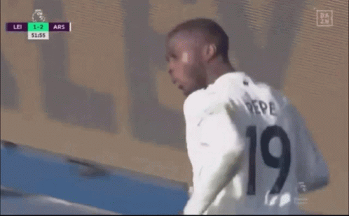 A Soccer Player With The Number 19 On His Shirt GIF