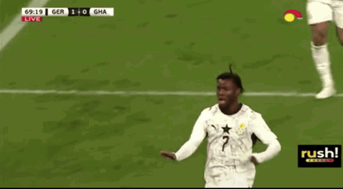 A Soccer Player With The Number 2 On His Jersey Stands On The Field GIF