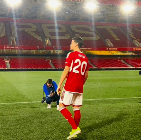 A Soccer Player With The Number 20 On The Back Of His Shirt GIF