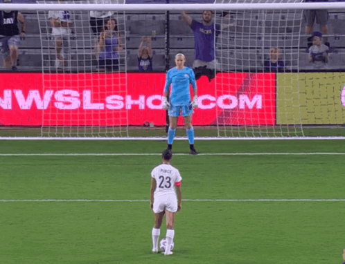 A Soccer Player With The Number 23 On Her Shirt GIF