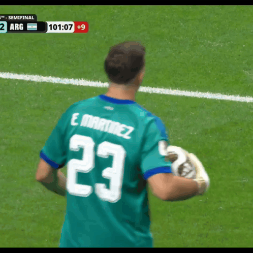 A Soccer Player With The Number 23 On The Back Of His Shirt GIF