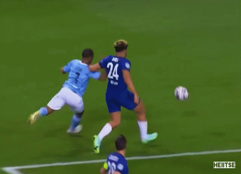 A Soccer Player With The Number 24 On The Back Of His Shirt GIF