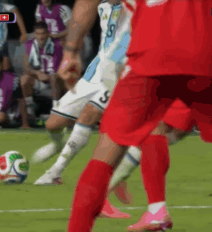 A Soccer Player With The Number 3 On His Jersey Kicks The Ball GIF