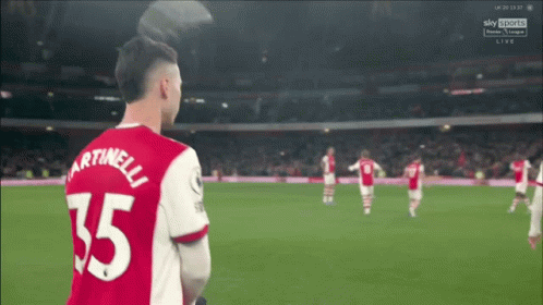 a soccer player with the number 35 on their jersey