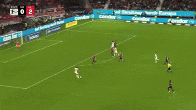 A Soccer Player With The Number 37 On His Jersey Is Celebrating A Goal GIF